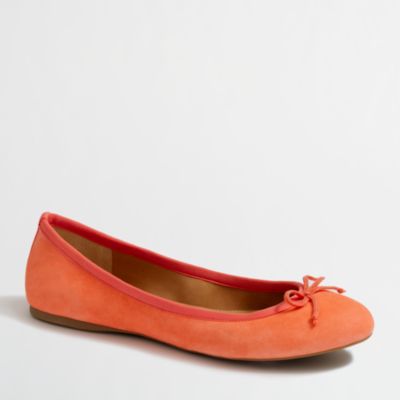 Factory classic suede ballet flats