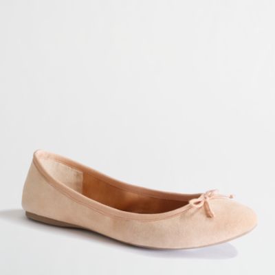 Factory classic suede ballet flats