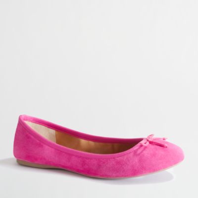 Factory classic suede ballet flats