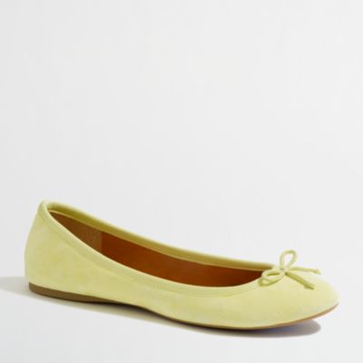 Factory classic suede ballet flats