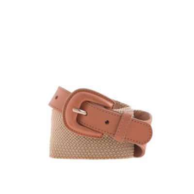 Stretch woven wide belt