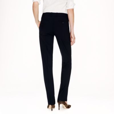 Stovepipe trouser in stretch wool