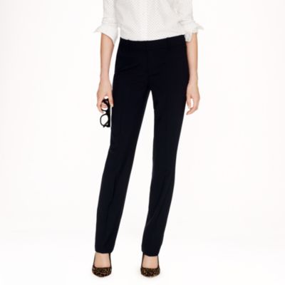 Stovepipe trouser in stretch wool