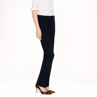 Stovepipe trouser in stretch wool