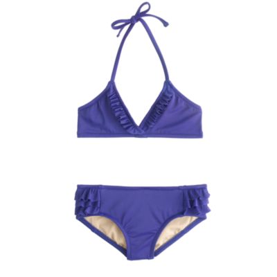 Girls' tiny ruffles bikini set