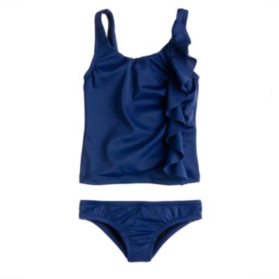 Girls' ruffle tankini