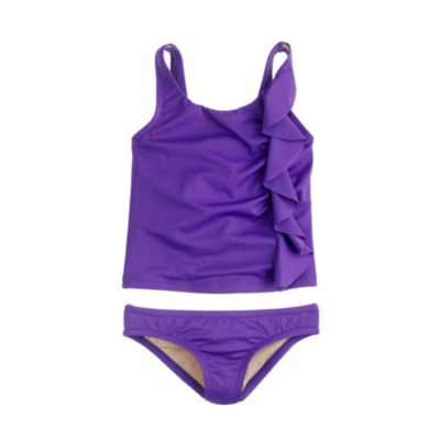 Girls' ruffle tankini