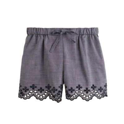 Girls' eyelet short