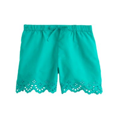 Girls' eyelet short