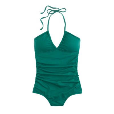 Ruched halter string tank