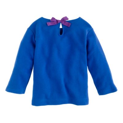 Girls' bow sweatshirt