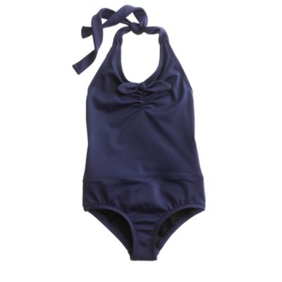 Girls' bow halter tank