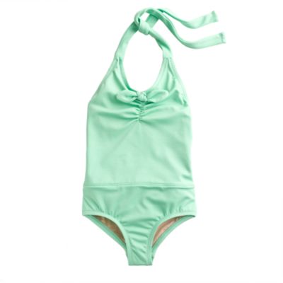 Girls' bow halter tank