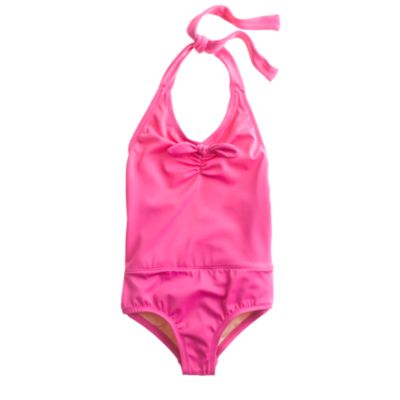 Girls' bow halter tank