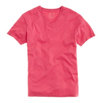 Slim broken-in V-neck tee
