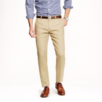 Ludlow slim suit pant in Irish linen