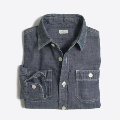 Factory kids' classic chambray shirt