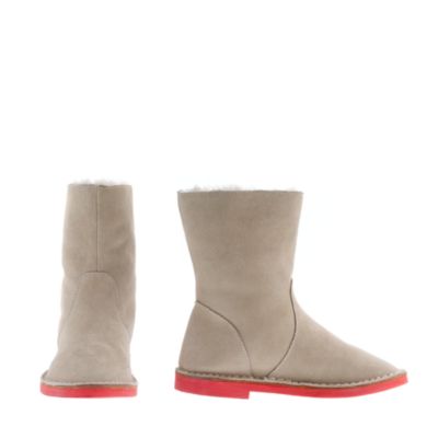 Girls' Contrast-sole pull-on boots