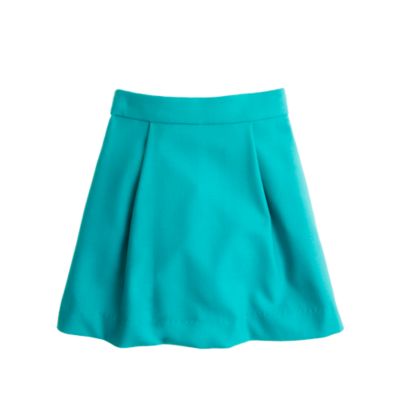 Girls' pleated swing skirt in flannel