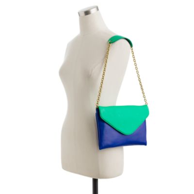 Invitation clutch in colorblock
