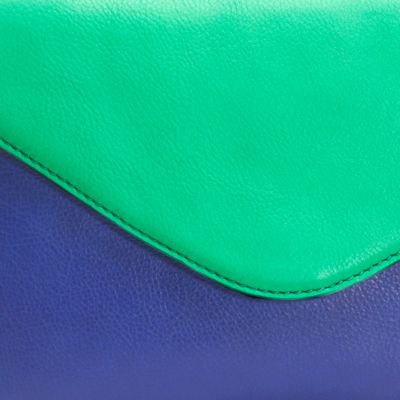 Invitation clutch in colorblock