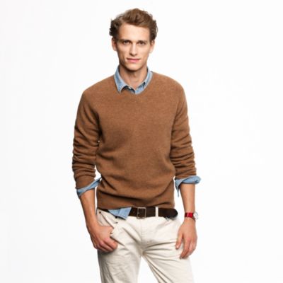 Tall lambswool V-neck sweater