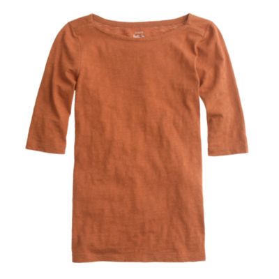 Painter elbow-sleeve boatneck tee