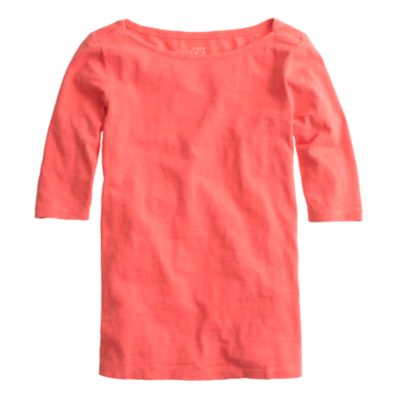 Painter elbow-sleeve boatneck tee