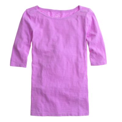 Painter elbow-sleeve boatneck tee