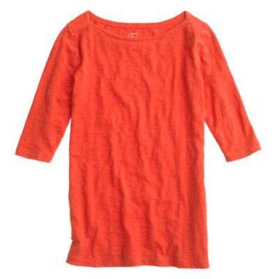 Painter elbow-sleeve boatneck tee