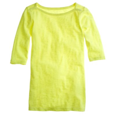 Painter elbow-sleeve boatneck tee