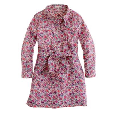 Girls' Liberty shirtdress in D'Anjo floral