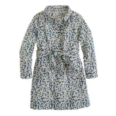Girls' Liberty shirtdress in Leo Scarlet