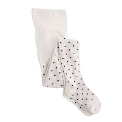 Girls' pindot tights