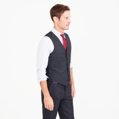 Ludlow suit vest in Italian wool