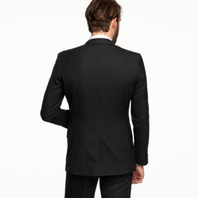 Aldridge two-button suit jacket with center vent in Italian wool