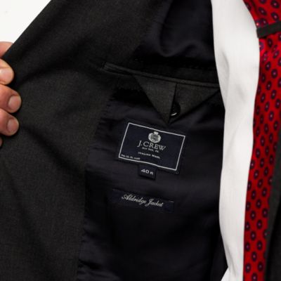 Aldridge two-button suit jacket with center vent in Italian wool