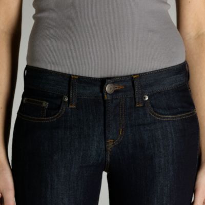 Ankle stretch toothpick jean in twilight wash