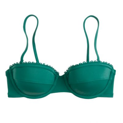 Scalloped underwire demi top