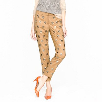 Collection sequin bow pant
