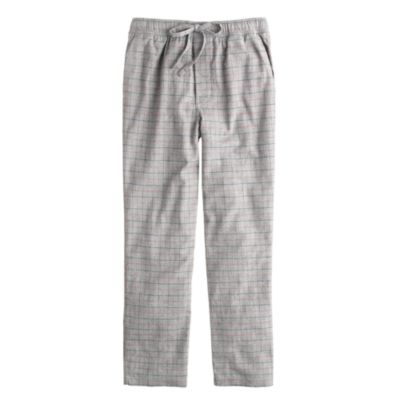 Flannel sleep pant in engine red check