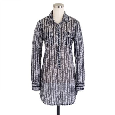 Herringbone stripe tunic