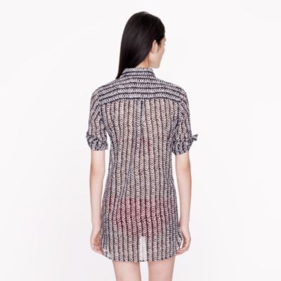 Herringbone stripe tunic