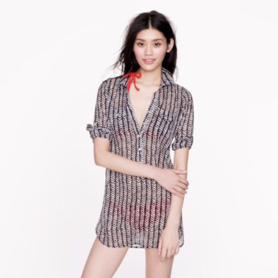 Herringbone stripe tunic