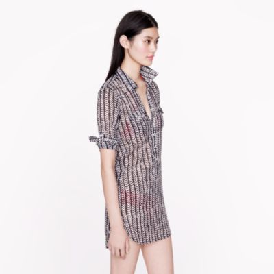Herringbone stripe tunic