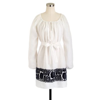 Linen embroidered tunic