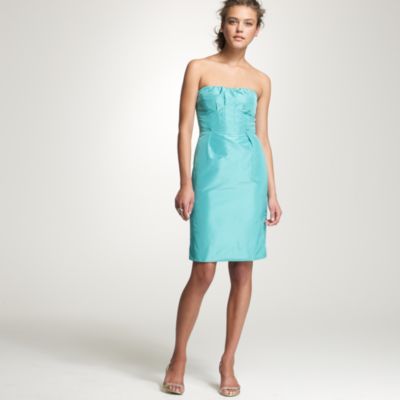 Strapless silk taffeta Gracen dress