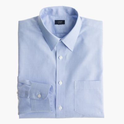 Slim non-iron end-on-end dress shirt
