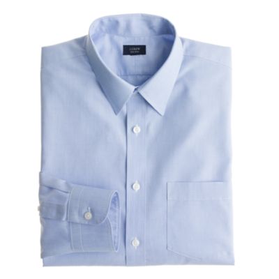 Slim non-iron end-on-end dress shirt