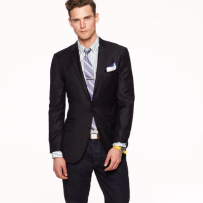 Ludlow three-button blazer with center vent